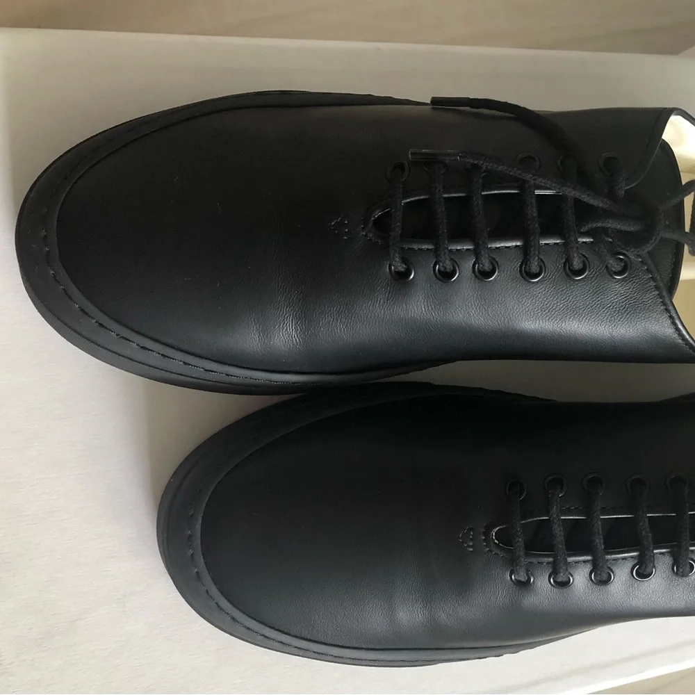 The Row 40.5, Marie H Sneakers, Black leather - Picture 5 of 10